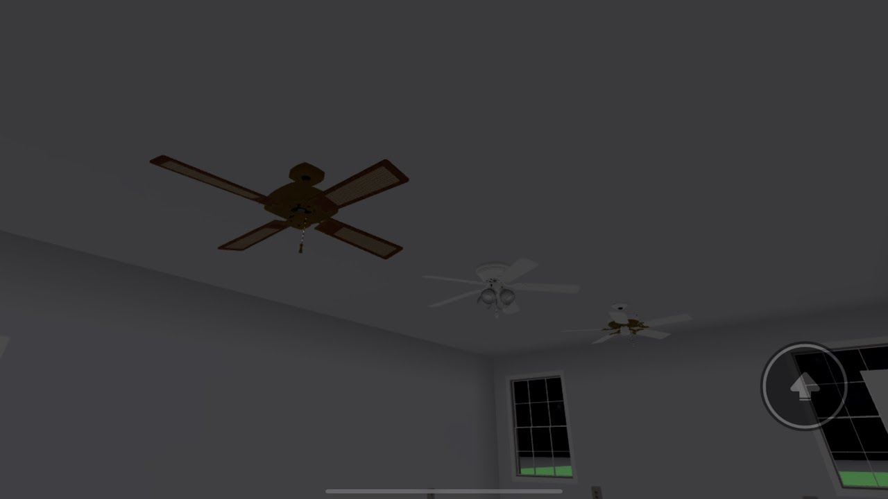 Roblox: Wobbly Ceiling Fans in A Moderate Sized One-Story House