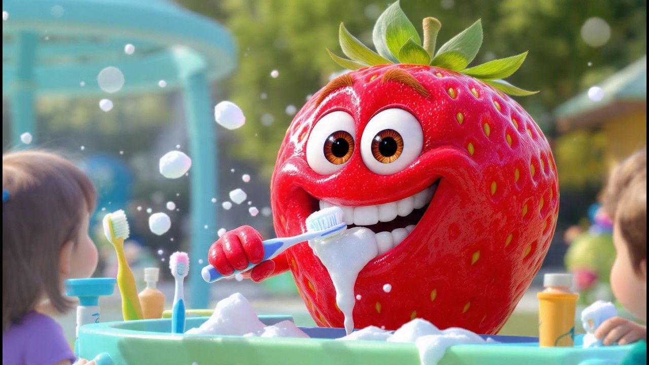 Brush Your Teeth After Playing 🍓🪥 Outdoor Fun with Berry