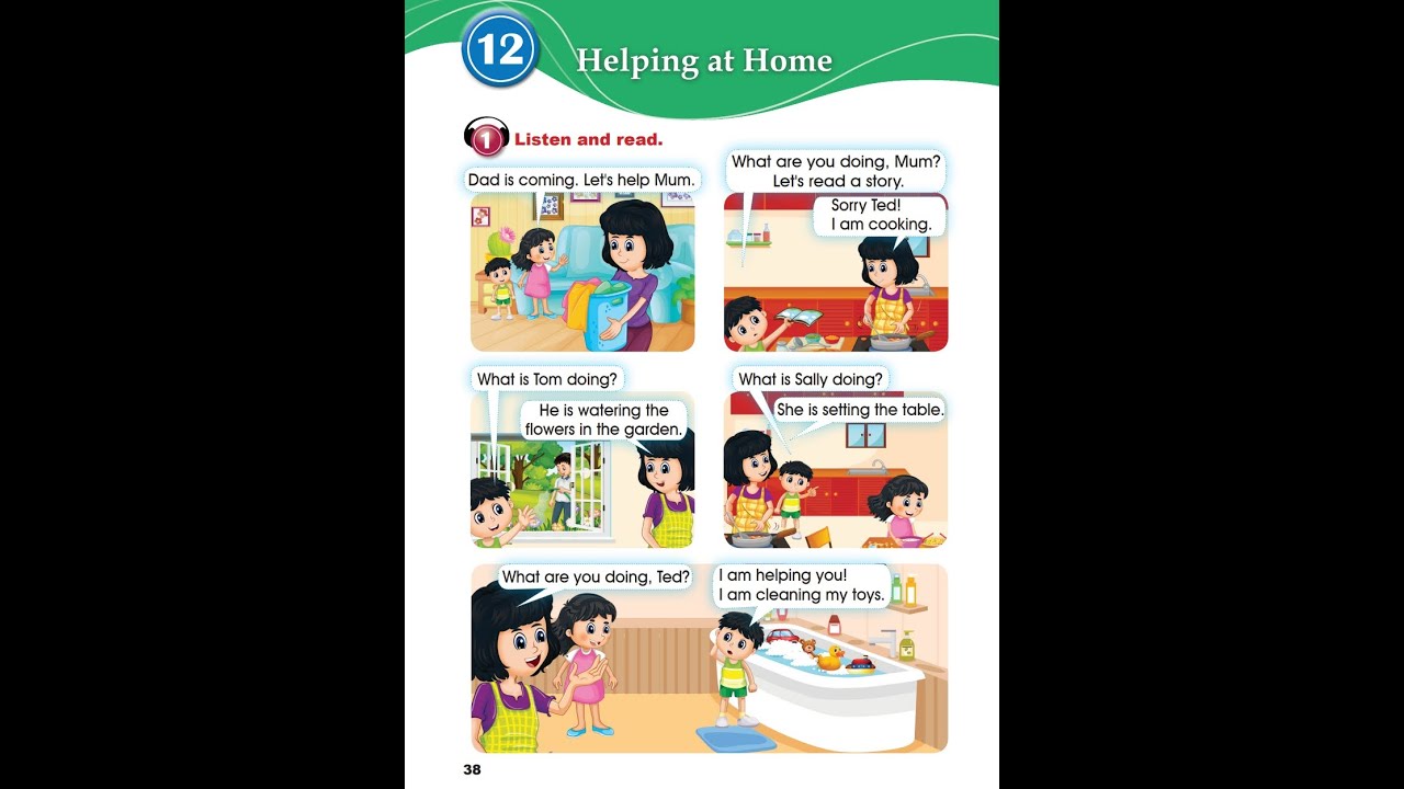 Helping at home/الصف الثاني#جيداء_صقر #english #moreenglishmorelove #المنهاج_السوري #ثاني_ايمار