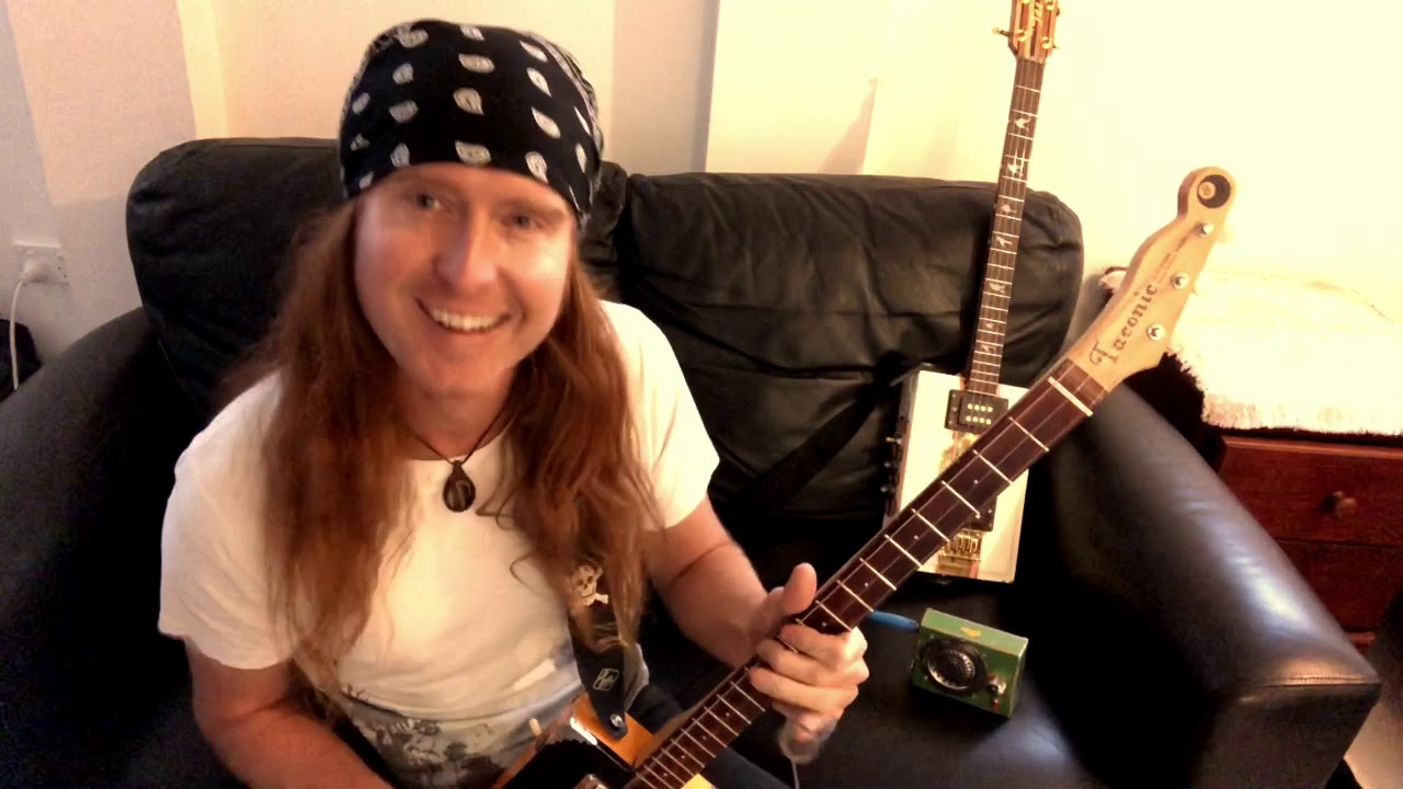 20 songs on 3 strings - 8 Ball Aitken playing cigar box guitar