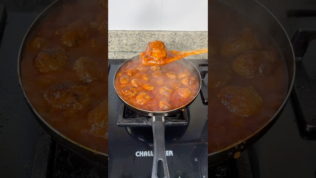 ESPAGUETI con ALB&Oacute;NDIGAS receta f&aacute;cil y r&aacute;pida en 30 MINUTOS ✨ #pastasrojas #spaghetti #lunch
