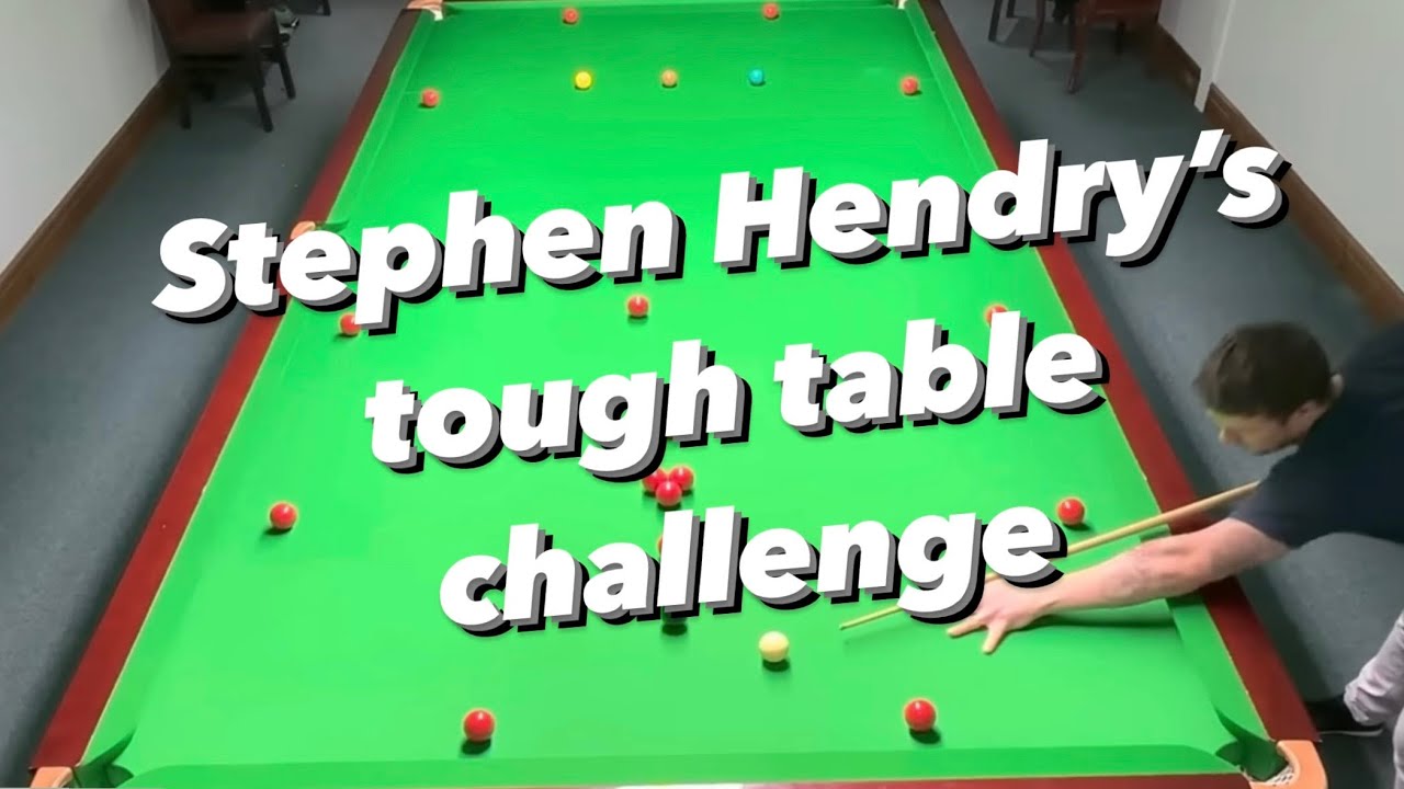Stephen Hendry’s Tough Table Challenge