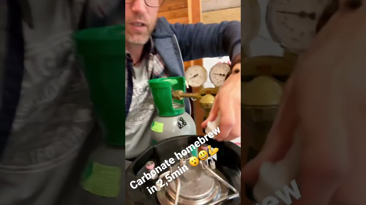 Fastest way to force carbonate beer - under 3min