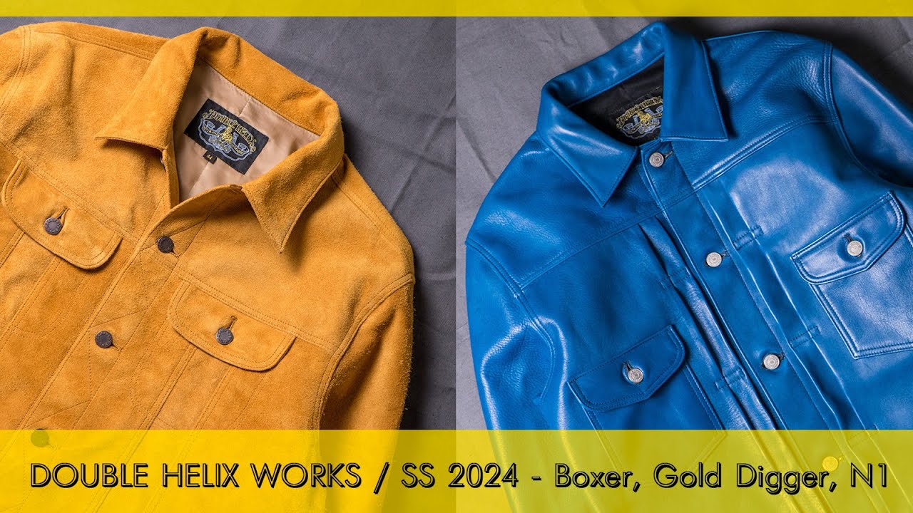 DOUBLE HELIX WORKS - куртки из кожи N1 Deck / The Boxer / A-2 Flight / Gold Digger/ Zefear 2024