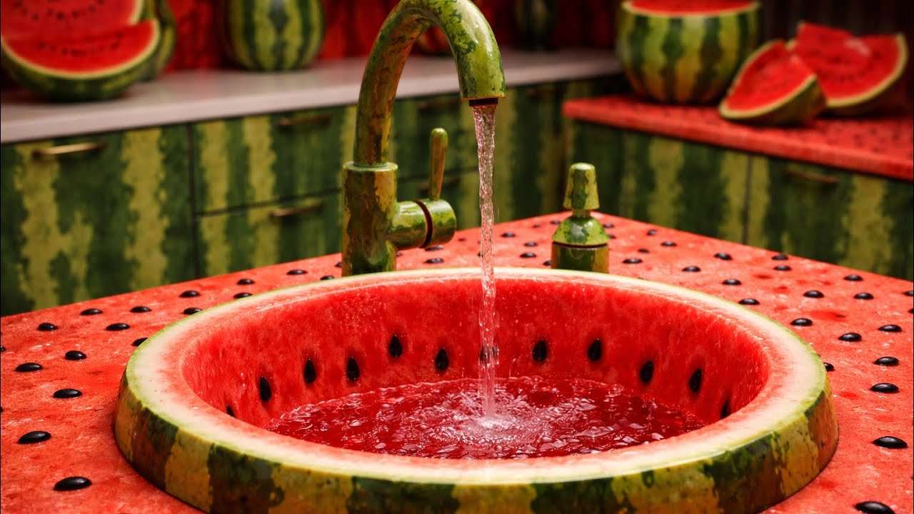 “This Sink Doesn’t Pour Water… It Creates Liquid Objects (Oddly Satisfying 4K ASMR)”