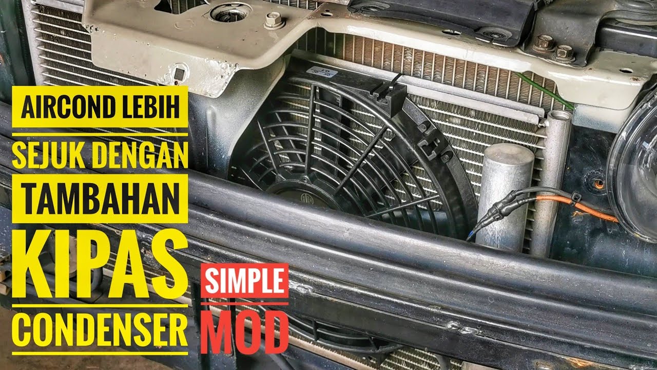 Memasang kipas tambahan di Condenser Aircond | Aircond Lebih Sejuk | Simple MOD