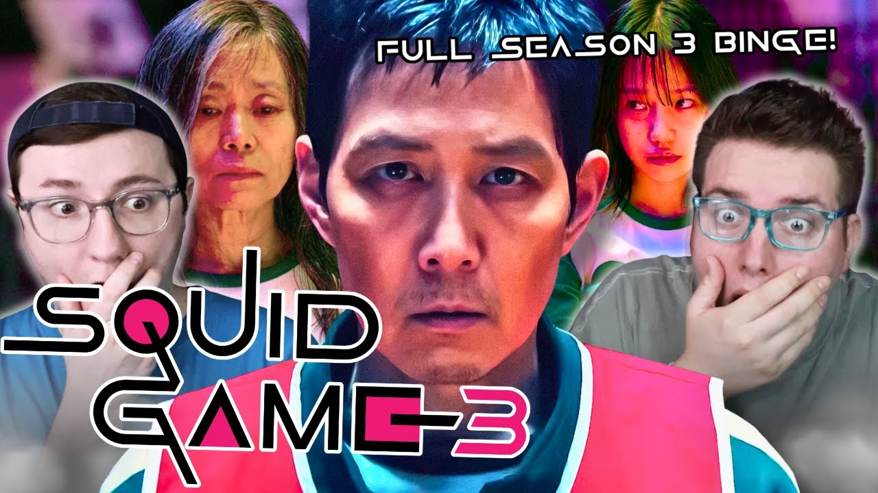 WE BINGED SQUID GAME *REACTION* FIRST TIME WATCHING SEASON 3!