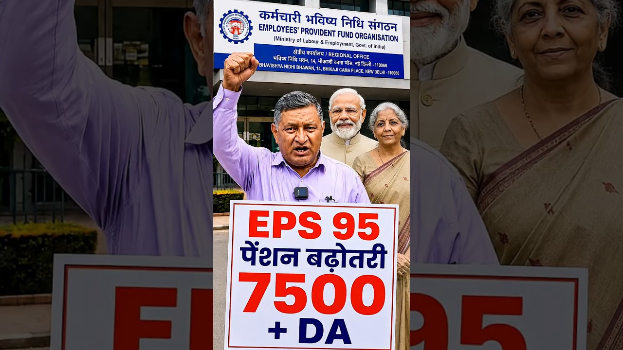 EPS-95 Minimum Pension 7500 + DA कब मिलेगा? | Commander Ashok Rawat Latest News