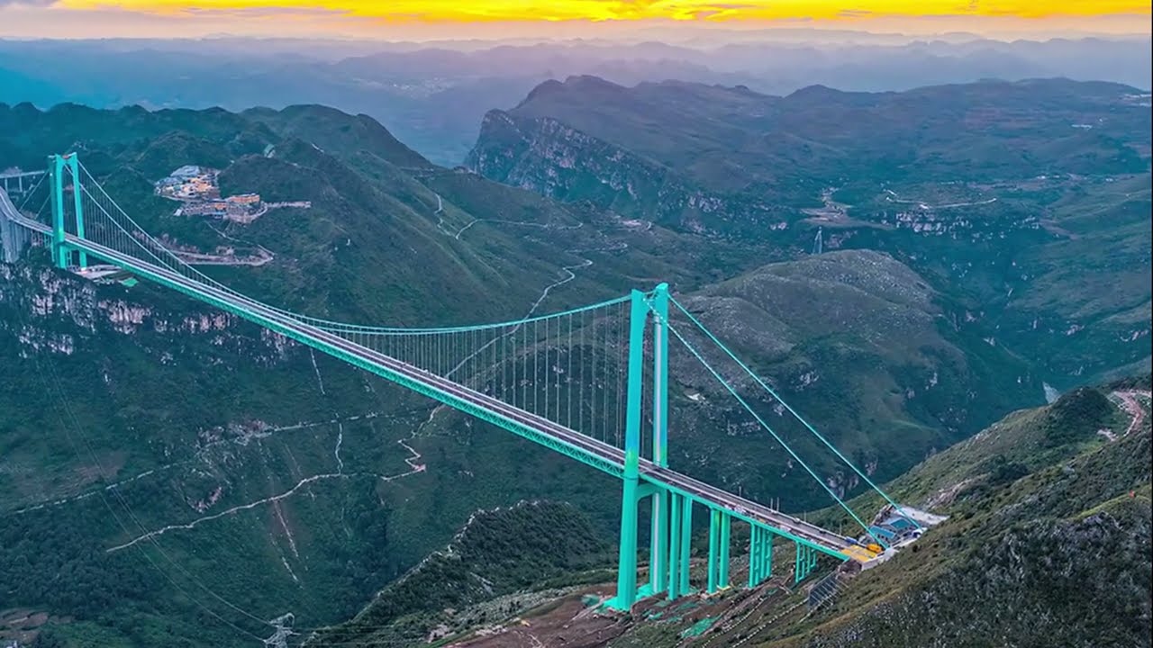 World’s Highest Bridge Opens in China | Huajiang Grand Canyon