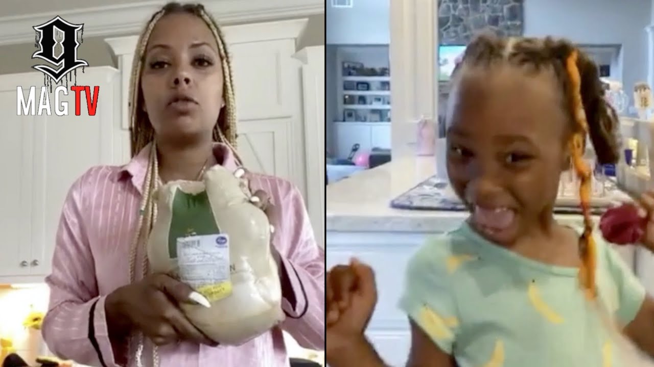 Eva Marcille & Daughter Marley Prep Roasted Chicken Dinner! 👩🏽‍🍳