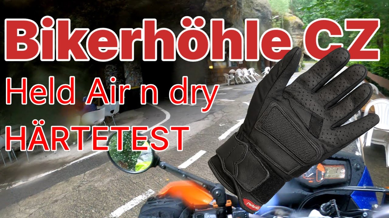 Motorradtour zur Bikerhöhle in Tschechien und Held Air n dry Handschuhtest im Dauerregen