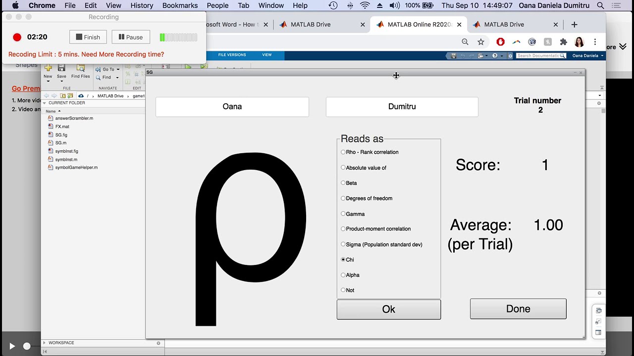 How to play the games (in Matlab)