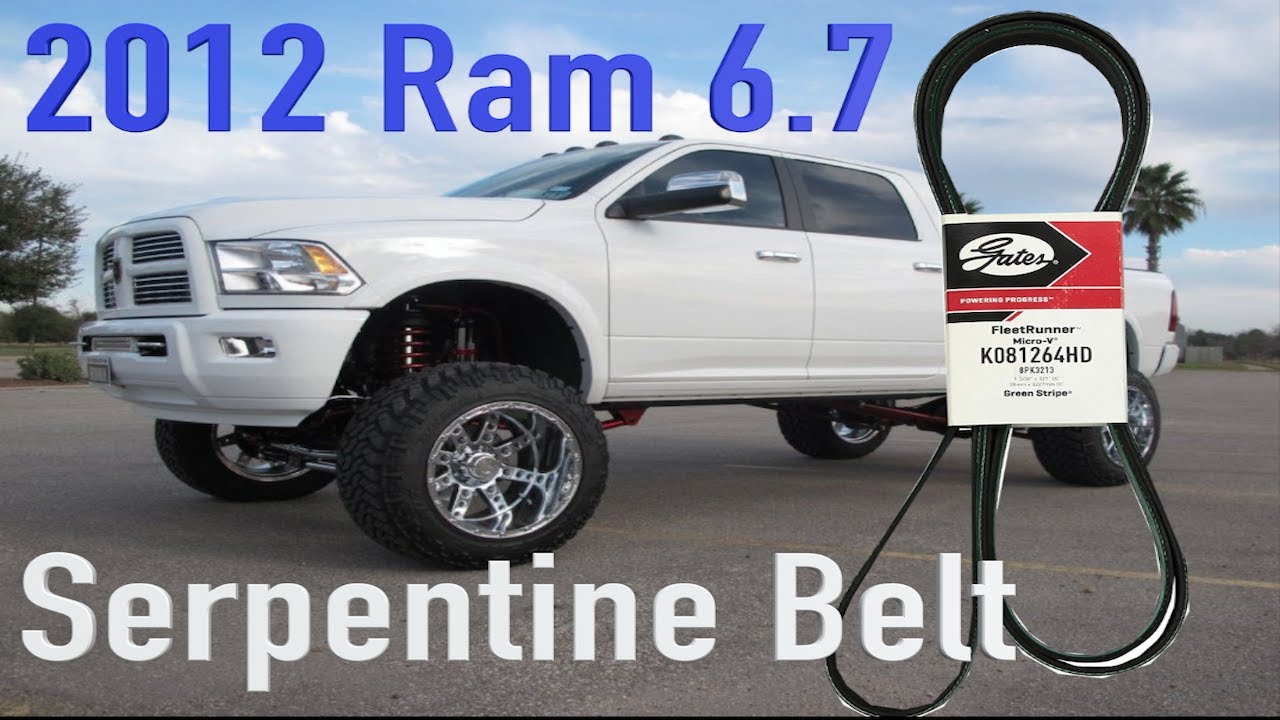 Ram cummins 2500 6.7 Serpentine belt replacement 4th Gen