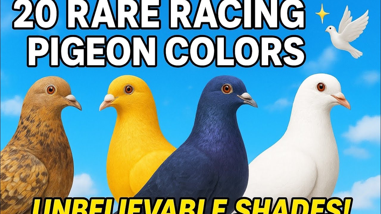 20 Rare Racing Pigeon Colors | Stunning & Unique Variations 🕊️✨