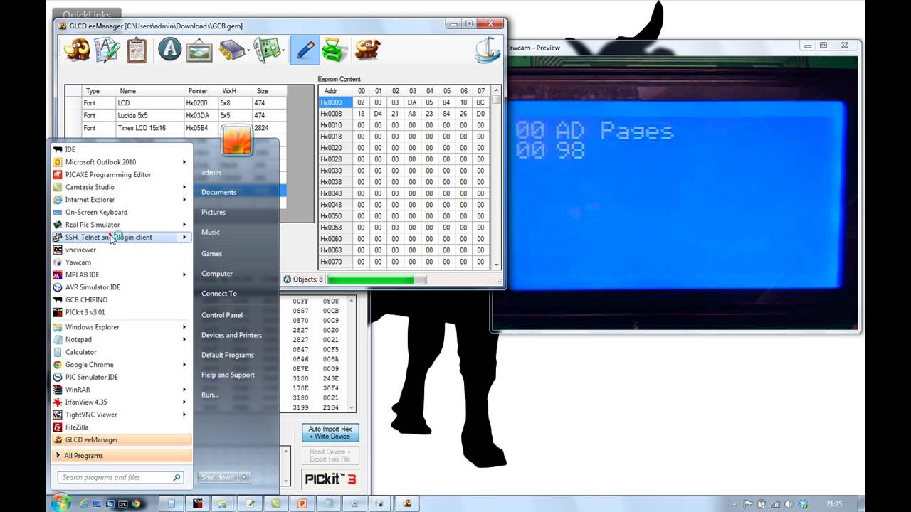 Great Cow BAsic - A demonstration of GLCD  Images and Fonts