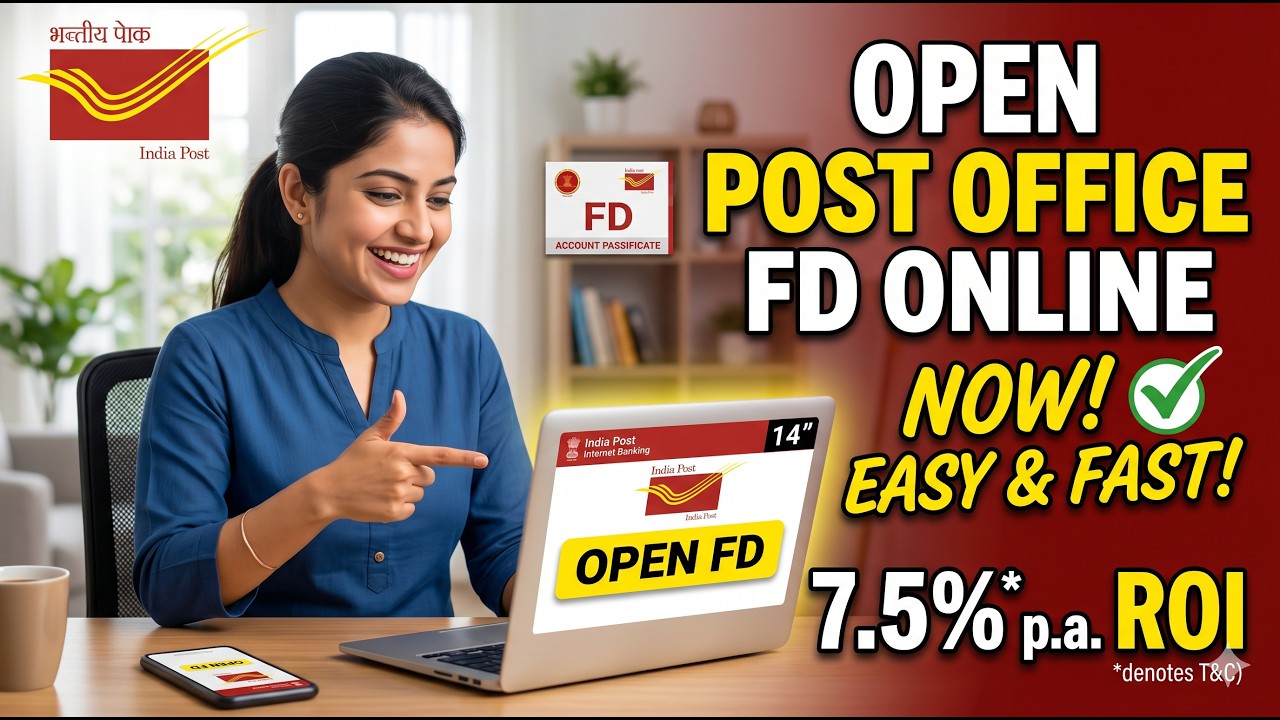 India Post FD Online | घर बैठे Fixed Deposit करें (New Update) | How to Open Online
