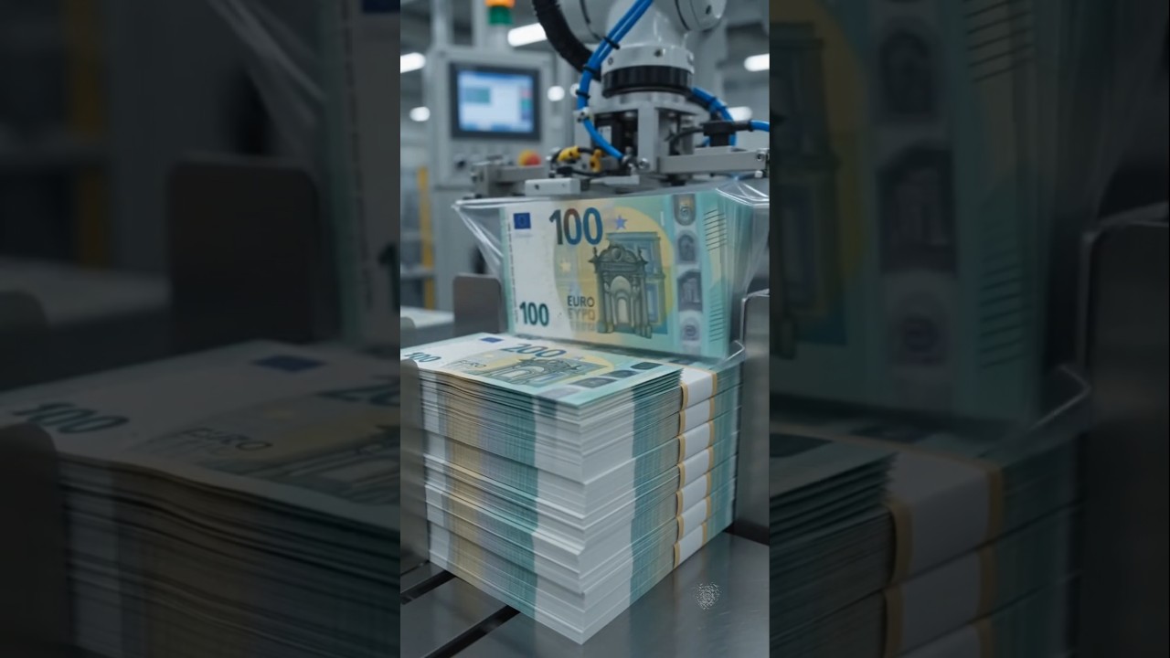 How plastic note are actually made in factory 😱 #money #money #shorts
