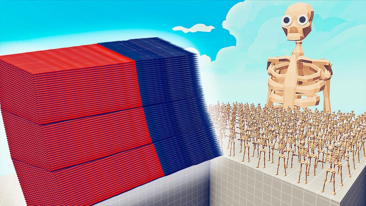 100x SKELETON + 1x GIANT vs EVERY GOD - Totally Accurate Battle Simulator TABS
