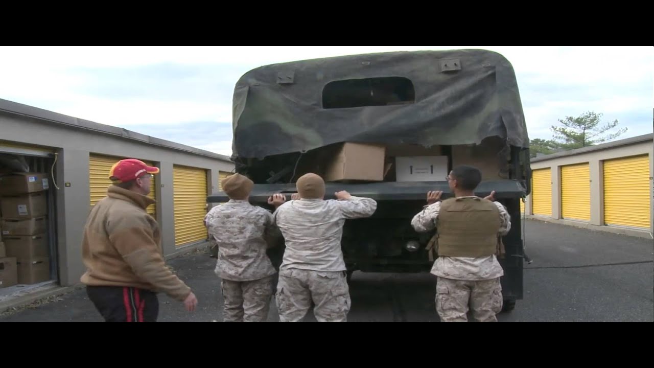 Marines Mobilize to Distribute Supplies Donated After Hurricane Sandy