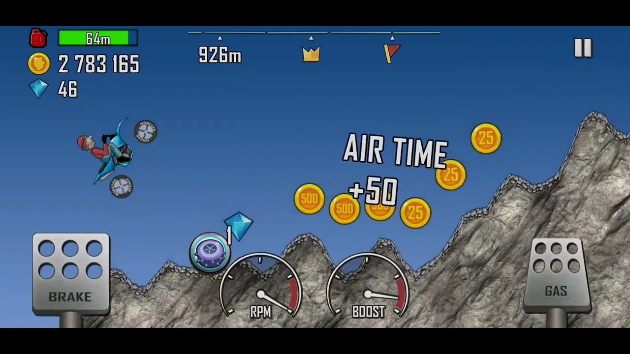 Hill Climb Racing {Mountain} Gameplay video