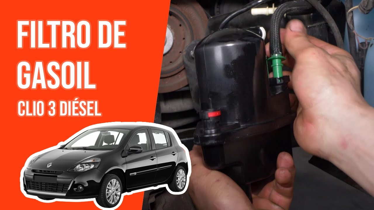 Cómo cambiar el filtro de gasoil CLIO 3 1.5 DCI ⛽