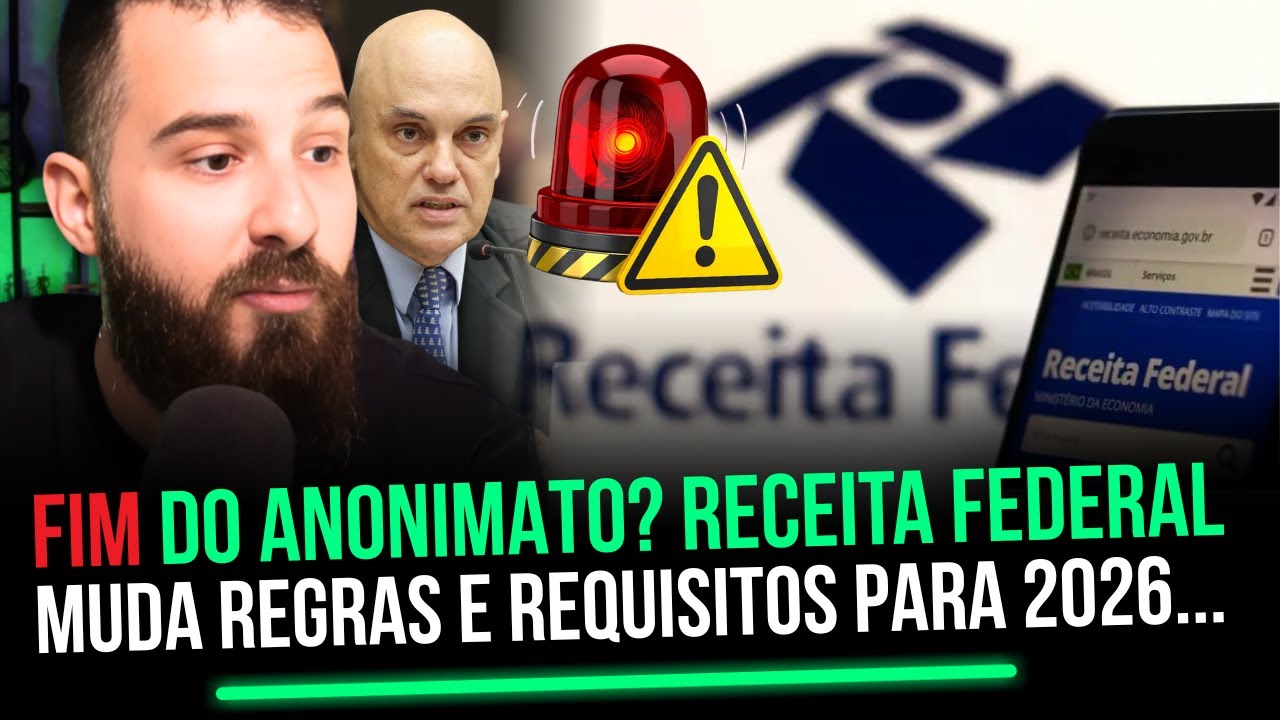 ACABOU O ANONIMATO? ENTENDA O QUE A RECEITA FEDERAL FEZ!