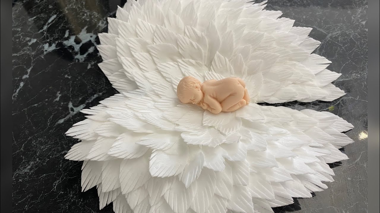 Крылья ангела из вафельной бумаги/ Қазақша рецепт/ Wafer Paper angel wings.