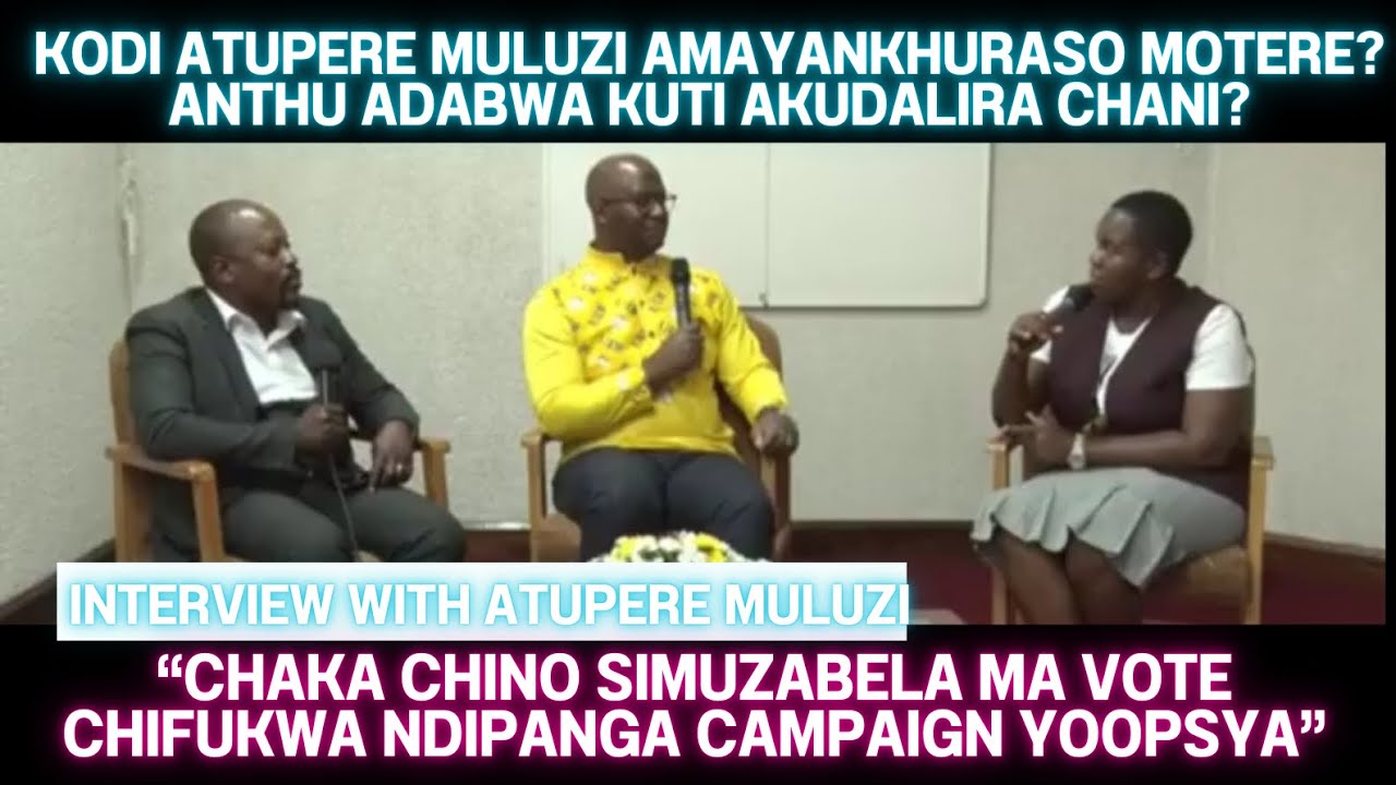 ATUPERE MULUZI MPAKA KUYANKHURA CHONCHI PA INTERVIEW LERO KU CONVENTION YA UDF KODI AKUDALIRA CHANI?