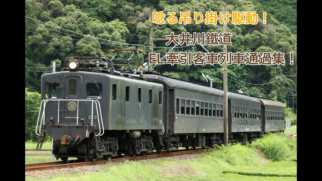 【唸る吊り掛け駆動！】大井川鐵道  EL牽引客車列車通過集！