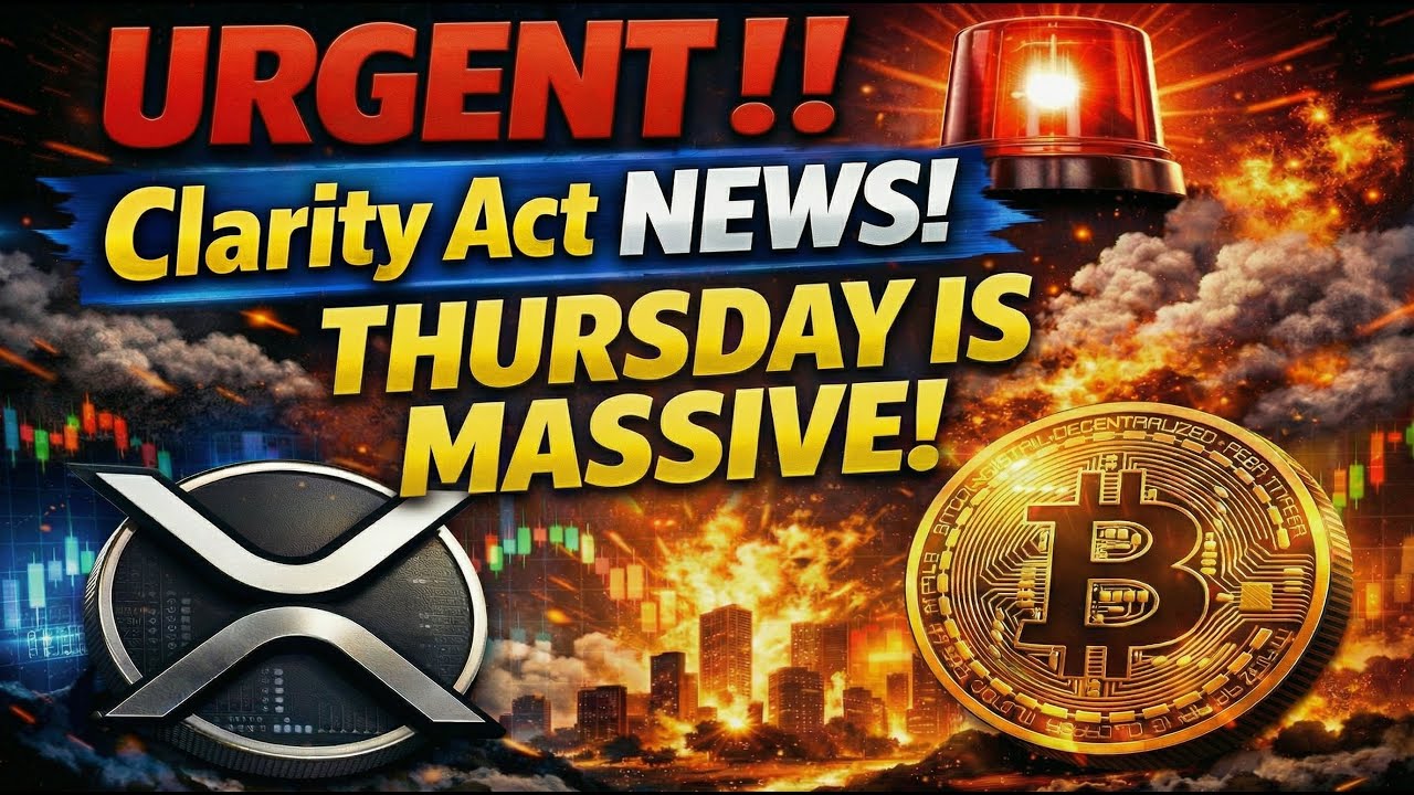 URGENT ‼️ Clarity Act NEWS! 🚨 THURSDAY IS MASSIVE! XRP BITCOIN