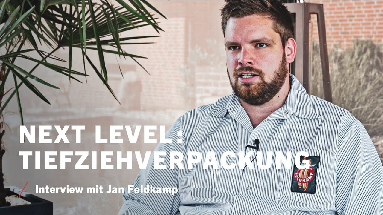 Tiefziehverpackung in Handwerksbetrieb