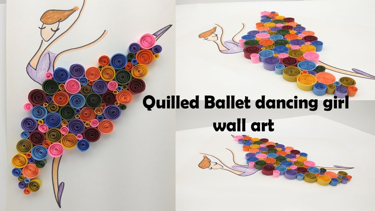 Quilled ballet dancing girl | Magic Quill