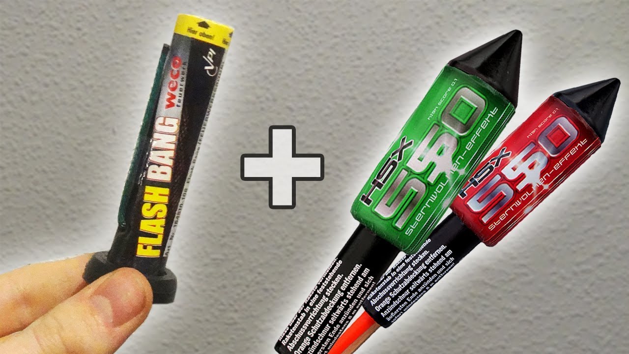 MEHRFACH SALUT Rakete aus FLASHBANGS bauen / Silvester Raketen tunen [HD]