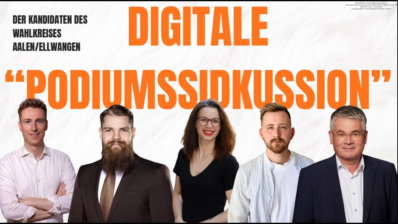 Digitale Podiumsdiskussion zur Landtagswahl 2026 in BW mit DirektkandidatInnen aus dem Bezirk AA-HDH