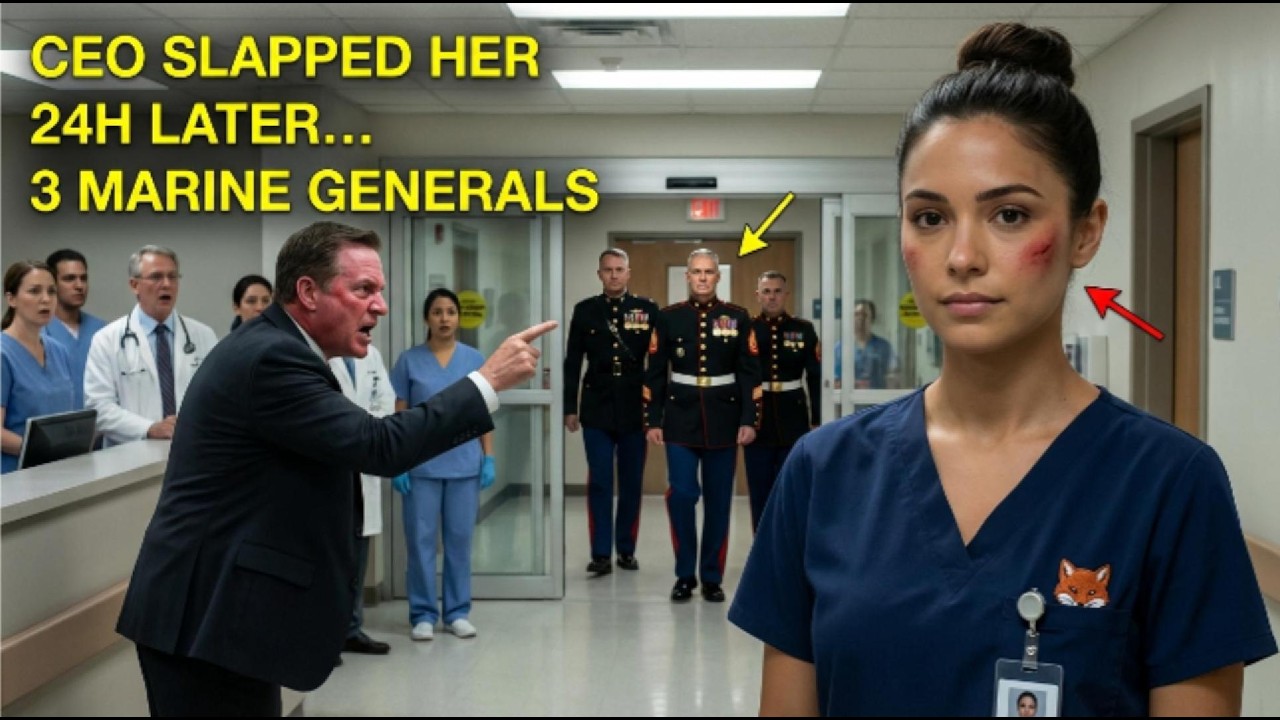 The CEO Slapped the “Quiet Nurse” — Next Day, 3 Marine Generals Came for Her