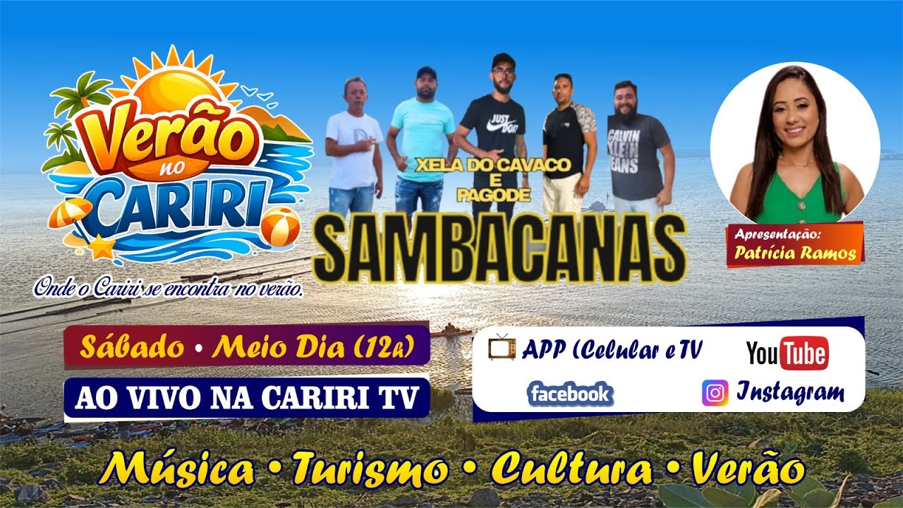 PAGODE SAMBACANA PARTICIPA DO PROGRAMA VERÃO NO CARIRI- EM BOQUEIRÃO E REGIÃO