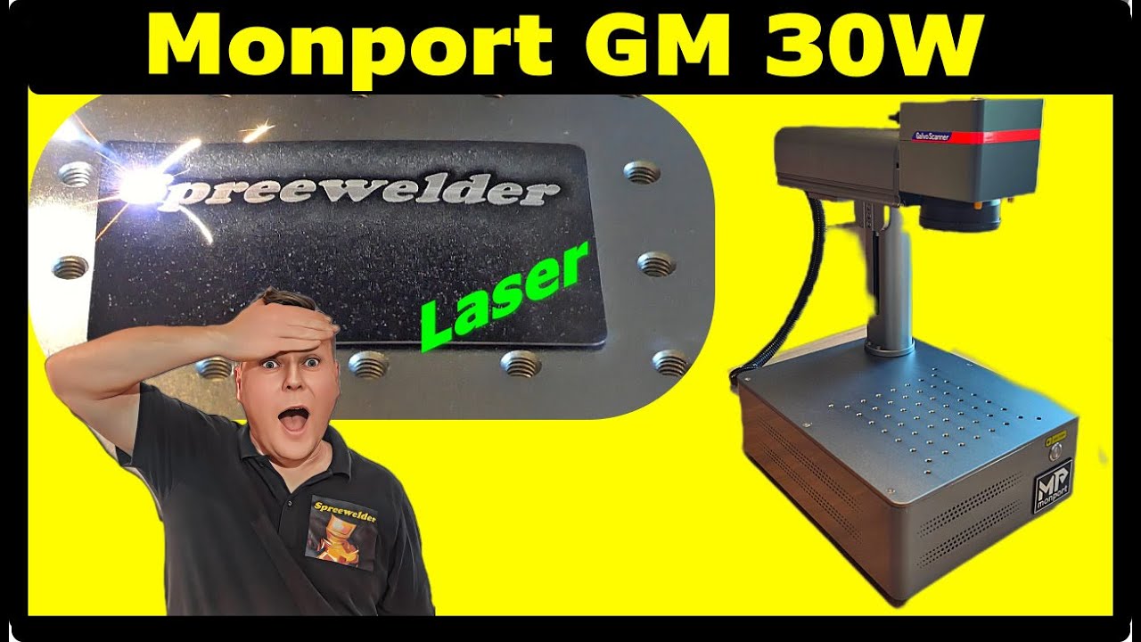 Monport Faserlaser 30W Aufbau und erste Gravuren | Teil1