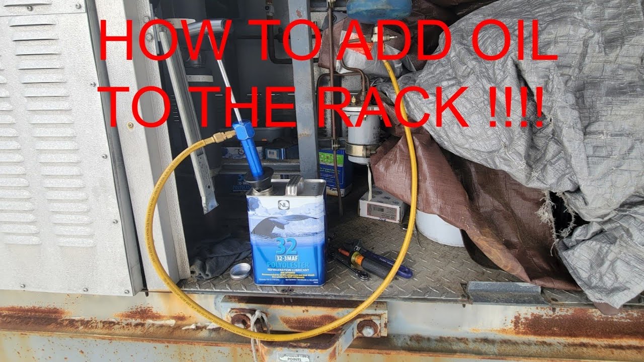 Supermarket Rack Refrigeration- How to Add Oil TO A Rack With A Oil Pump