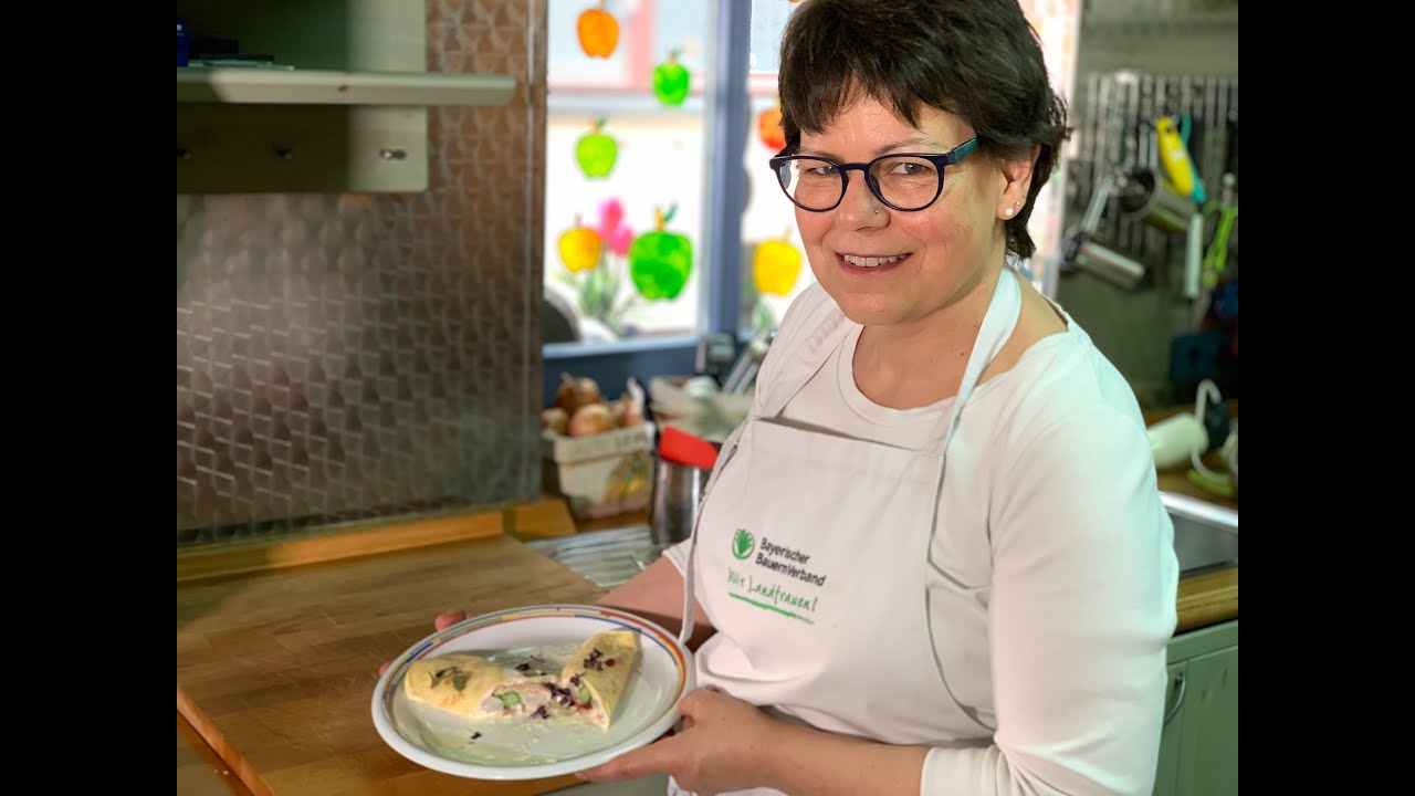 Lecker und einfach: Spargel-Crêpes-Röllchen mit Zitronenschaumsoße mit Kreisbäuerin Renate Ixmeier!