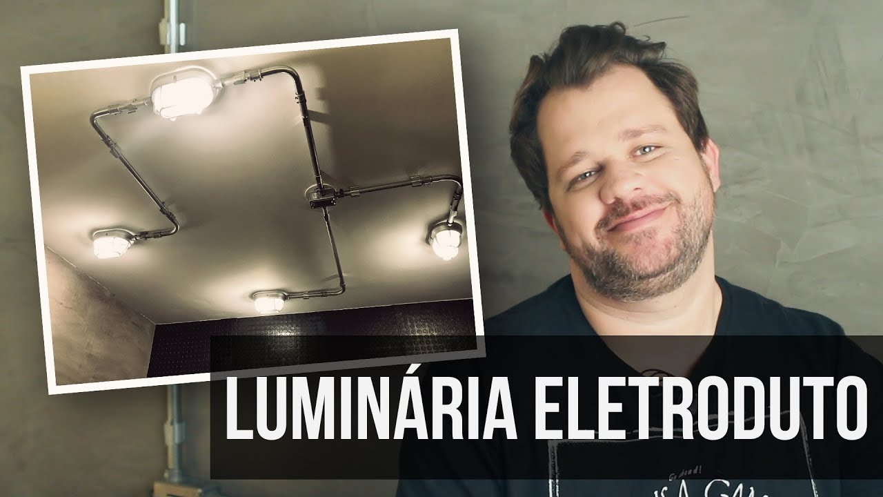 Reforma da Cozinha - Como fazer uma luminária com eletroduto