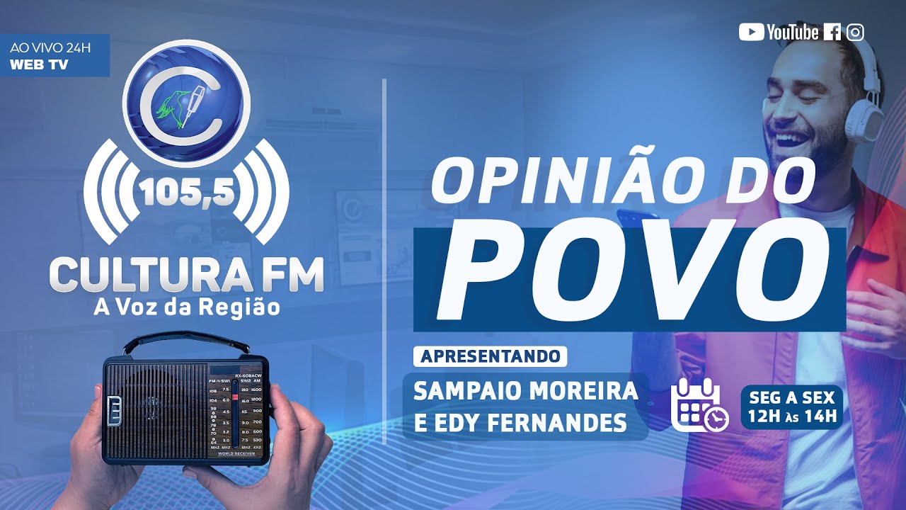CULTURA FM 105,5   -  OPINIÃO DO POVO  - 06/01/2026