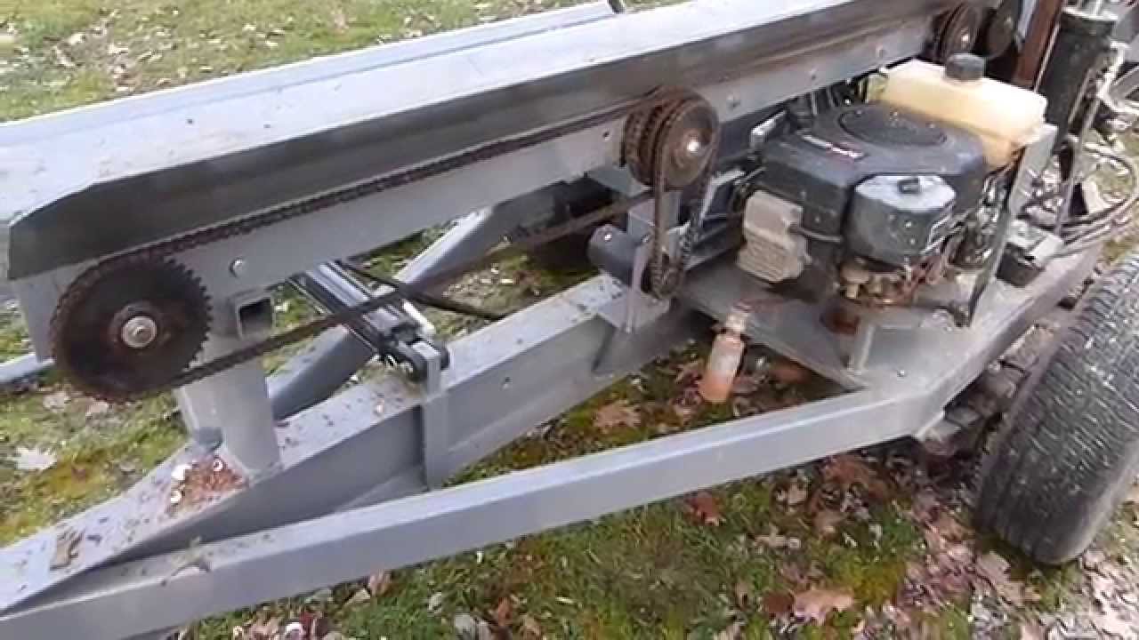 Homemade firewood processor walk around