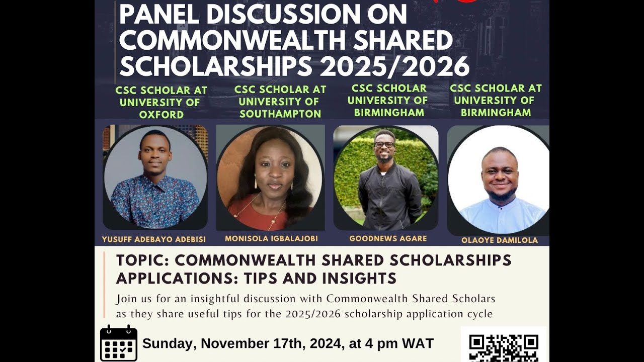 Commonwealth Shared Scholarships 2025/2026: Insights from Scholars