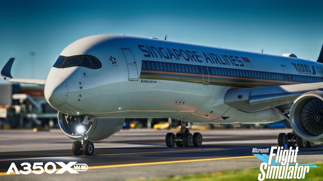 Amsterdam - Singapore Full Flight | Singapore Airlines Airbus A350 | MSFS 2020
