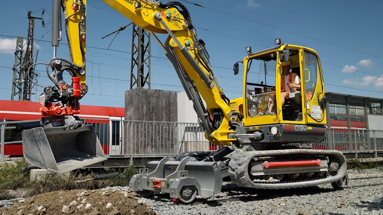 Zwei-Wege-Bagger Gleisbau | Wacker Neuson 8003 railway