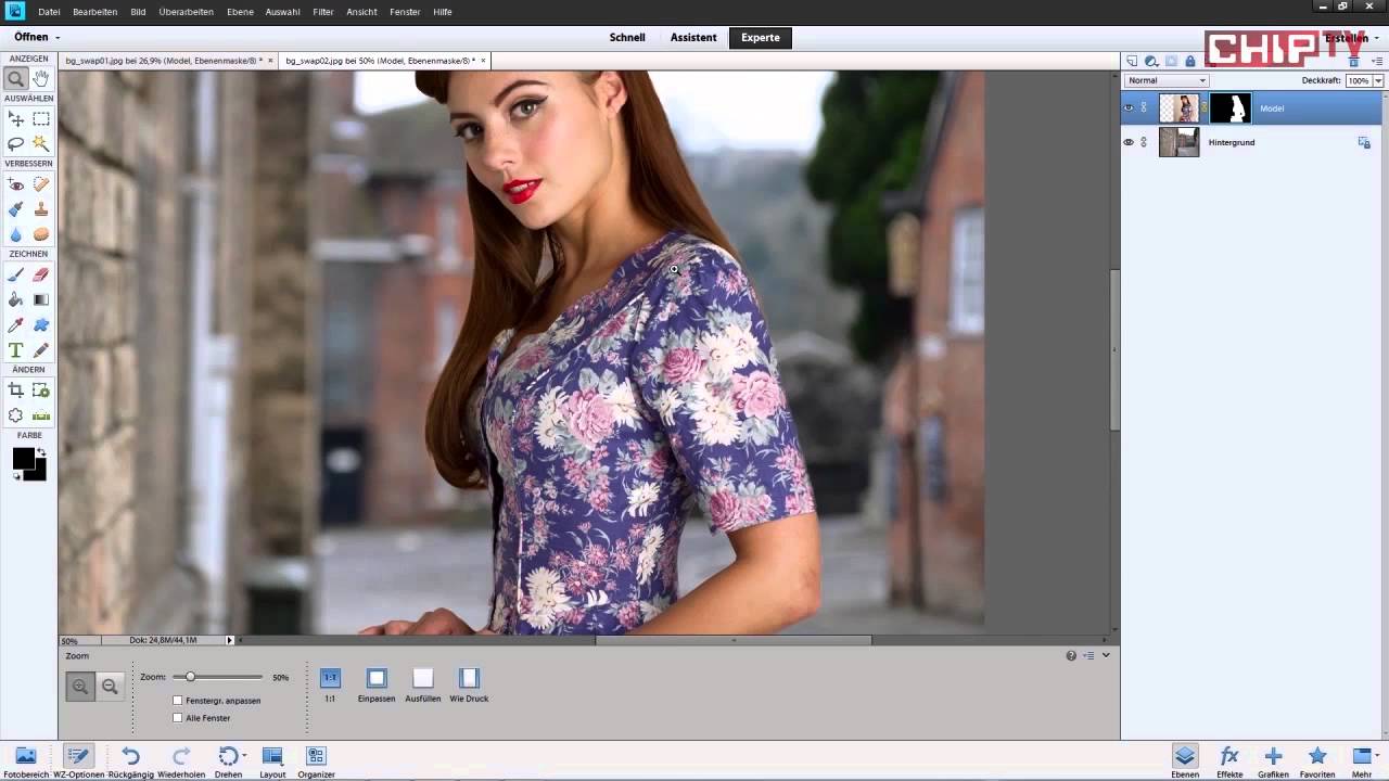 Hintergrund freistellen - Photoshop Elements Tutorial deutsch | CHIP