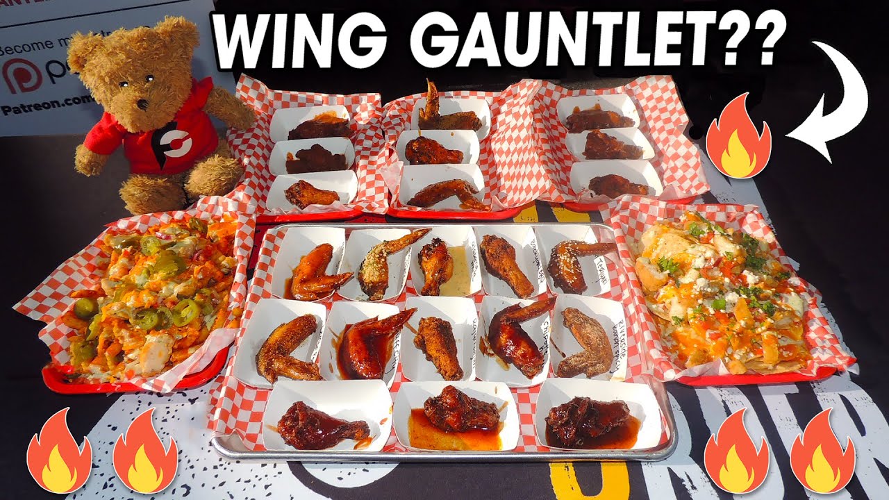 Spicy Mouth Melter Food Challenge in Memphis w/ Hot Wing Gauntlet!!