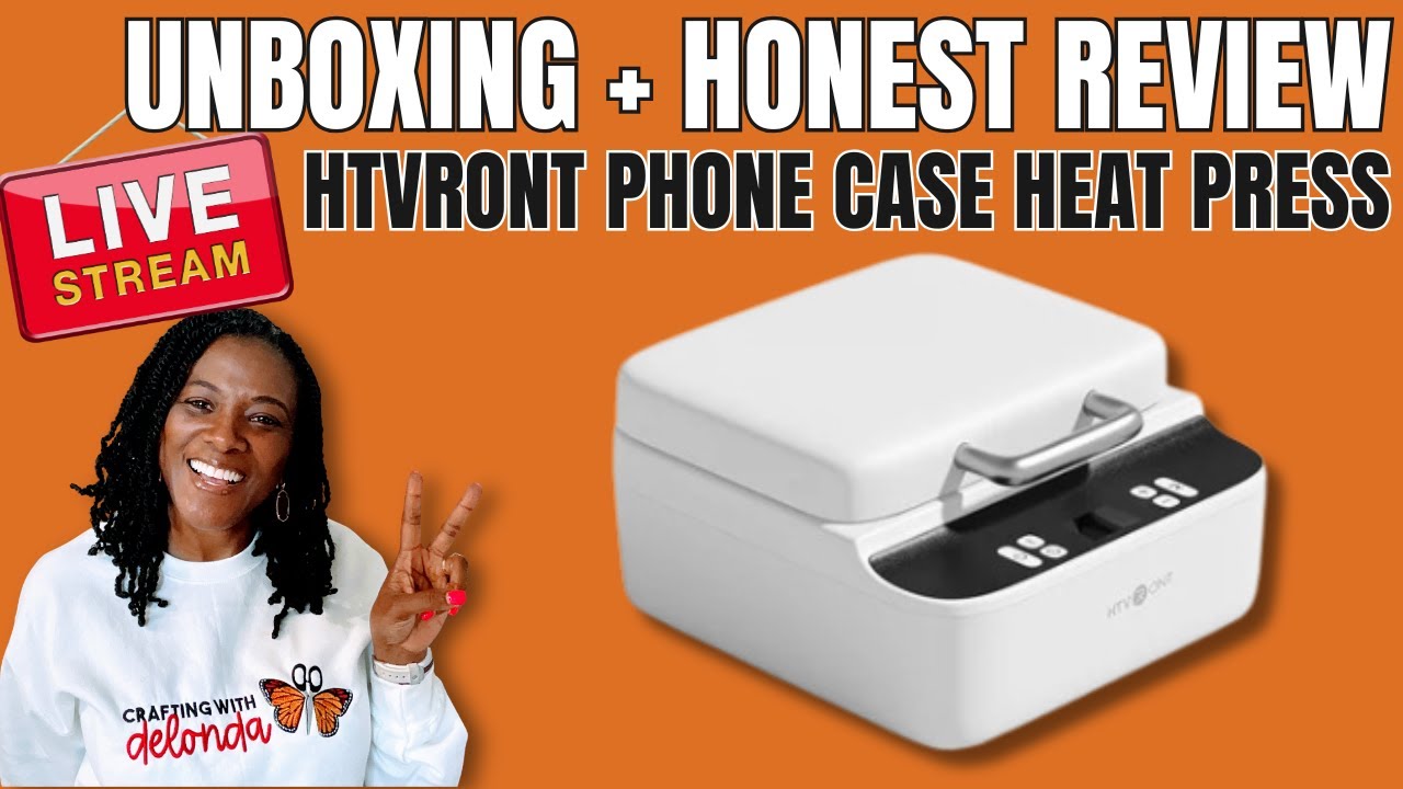 HTVRONT Phone Case Heat Press | Live Unboxing + Honest Review + How to Use