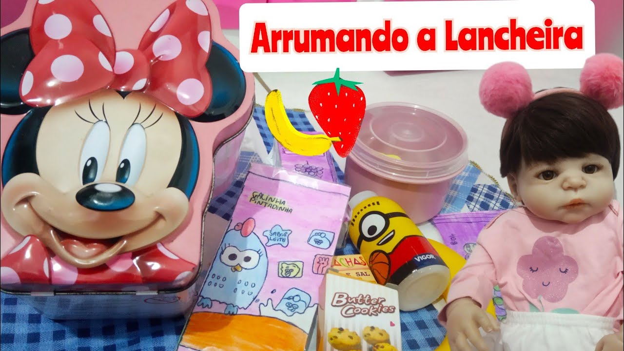 Arrumando a Lancheira de lanche da minha bebê reborn Amandinha!