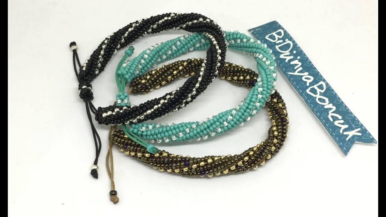 Öğretici Video-Spiral #Bileklik(3 boncuklu #herringbone)/ #SpiralBracelet(3 beads with Herringbone)